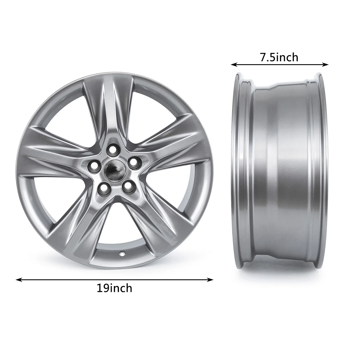 1/2/4PCS 19x7,5 Zoll Ersatz Räder Nabe Aluminium Auto Räder Felge Fit Für 2014-2019 Toyota Highlander Räder