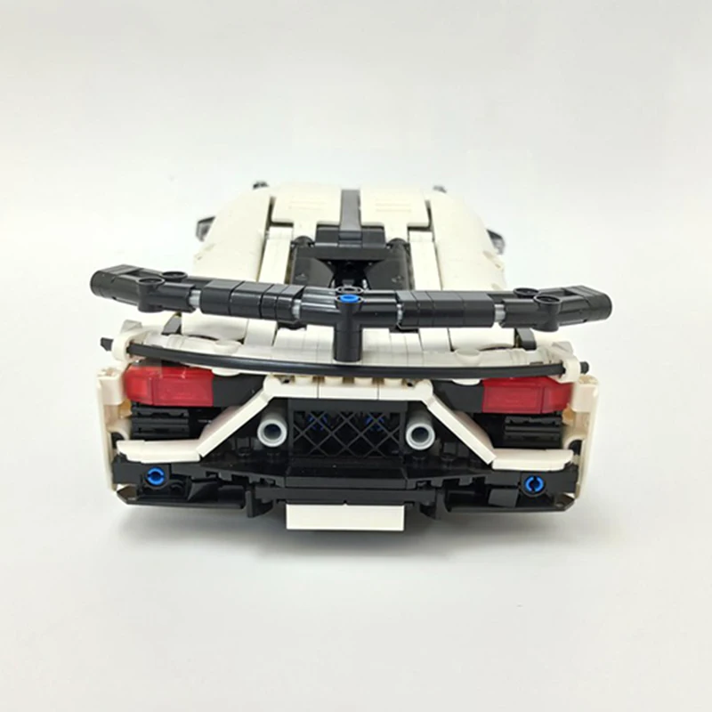 1369 stücke Moc Technische 1:14 Lamborghinis Aventador SVJ Sport Auto Modell Bausteine Racing Montage Ziegel Spielzeug Kinder Geschenke