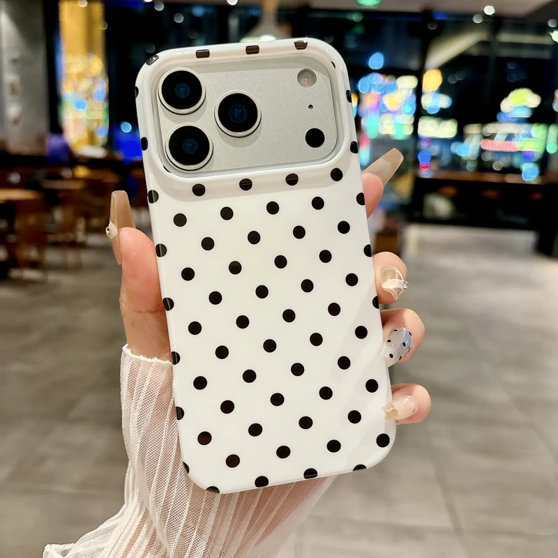 Wellenpunkt-Muster TPU Hülle für iPhone Air 17 16 15 14 13 Pro Max Plus 17Pro 16Pro I17 Weiche Silikon Stoßfeste Handy-Schutzhülle