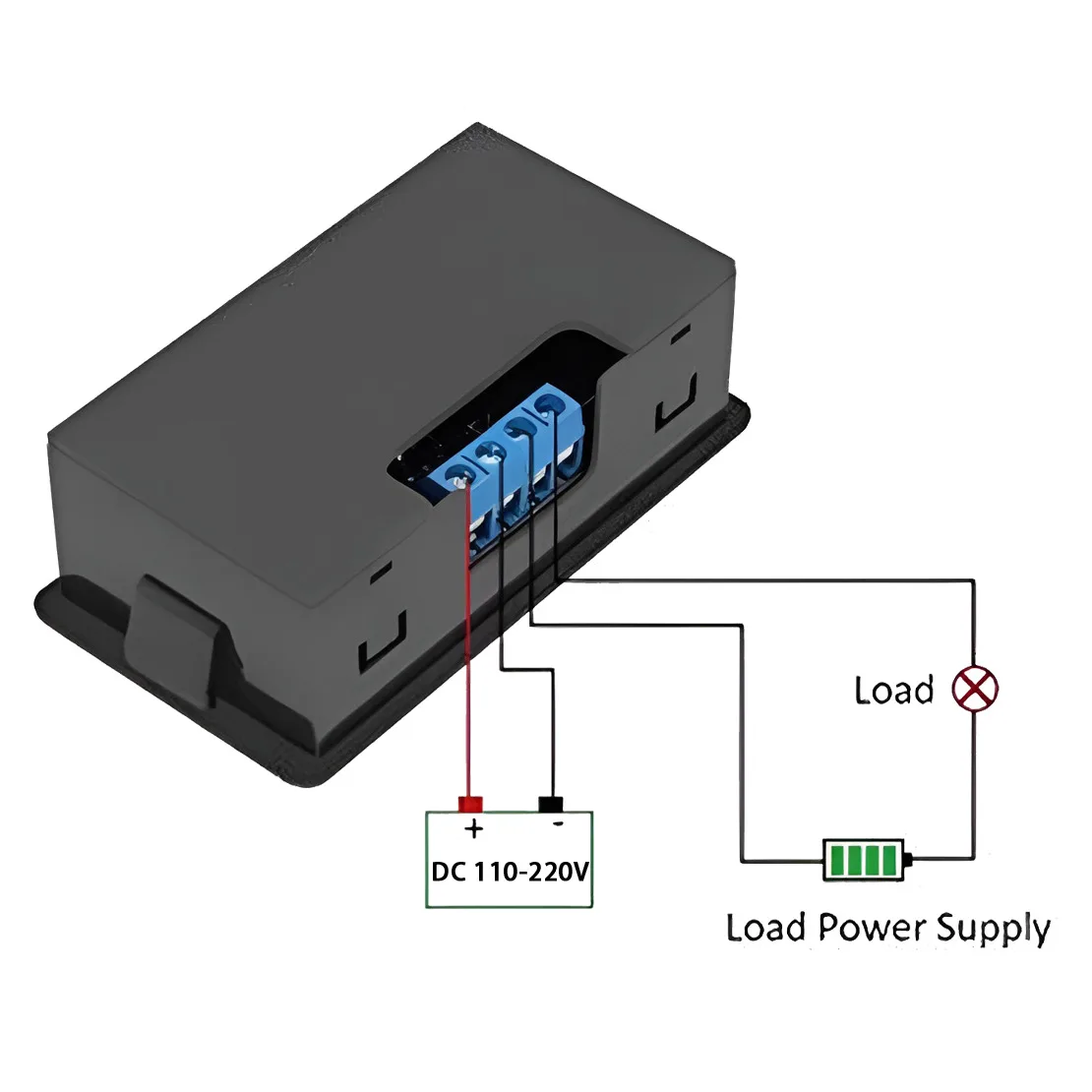 110-220V AC DC Timer Cycling Switch Programmable Digital Display Time Relay Timing Delay Cycle On-off Control Module