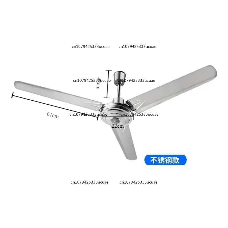 56inch 1400mm 100w Industrial Stainless Steel Electric Ceiling Fan Strong Wind Pure Copper Motor 5gear Adjustment