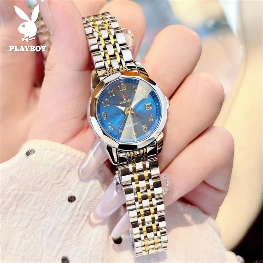 PLAYBOY 3532 Quartz Ladies' Watch Waterproof Luminous Watch for Ladies Date Number Design Watch