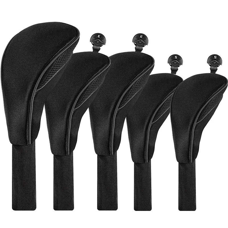 golf-club-head-covers-5-pack-for-woods-driver-fairway-hybrid-long-neck-design-with-interchangeable-number-tag-for-protection