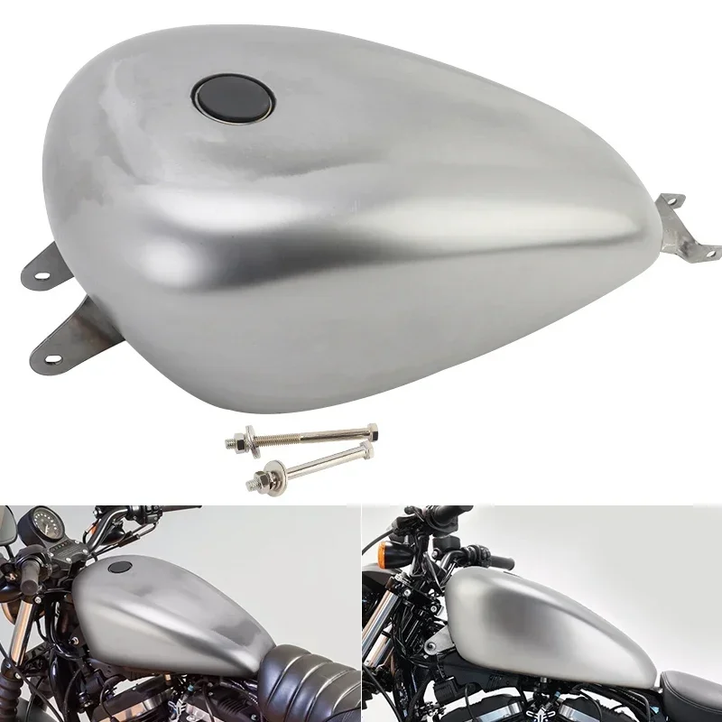 Motocykl Retro 14.4L 3.8 Gal zbiornik paliwa wlew zbiornika oleju paliwa paliwa dla Harley Sportster XL 883 1200 48 modeli 2007-2023
