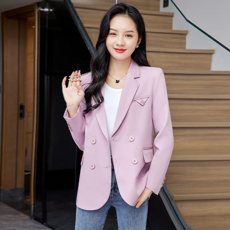 

Korean Style Casual Women's Suit Jacket Spring and Autumn 2024 New High-end Sense Internet Popular Blazer Fried Street Suit Top