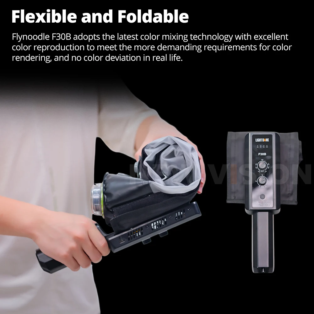 FlyNoodle F30B LIGHT BANK نفخ لينة ضوء سوفت بوكس المحمولة المحمولة نفخ ملء ضوء داخلي LED عصا ضوء