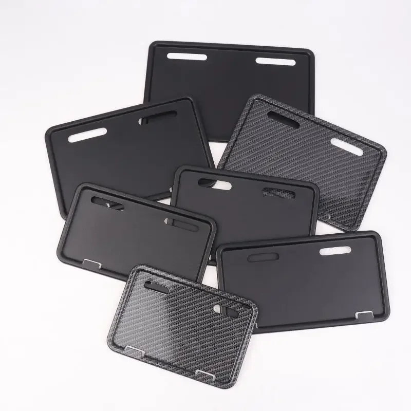 1Pcs Universal Electric Bicycle Stainless Steel License Plate Holder Frame Anti-theft Protective Cover Motorcycle License Plate