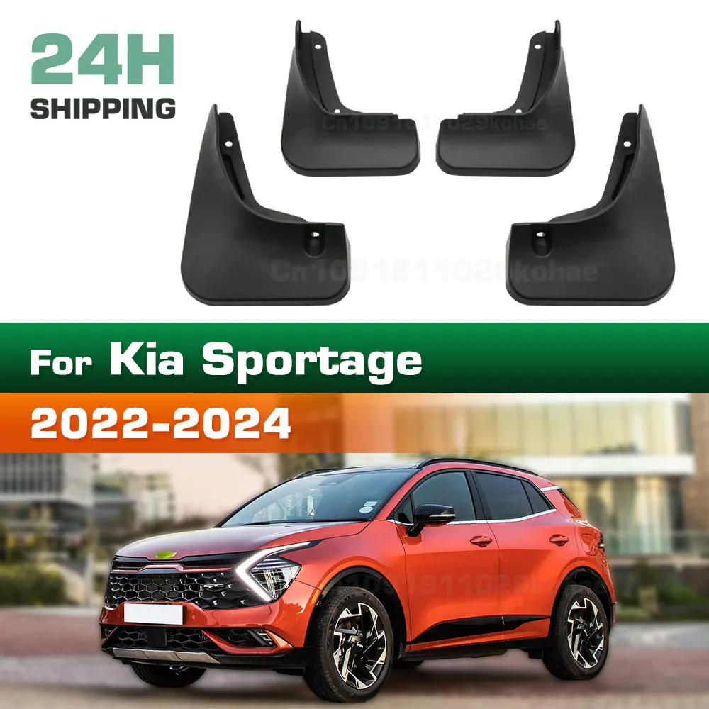 Para kia sportage 2022 2023 2024 fender paralama mud flaps guarda respingo flap paralama acessórios do carro