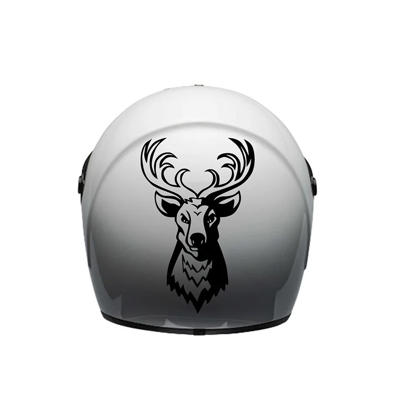 Domineering deer cartoon animal car sticker, vinyl waterproof material accessories, small decal for motorcycles and helmets