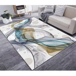 Nordic Carpets in The Living Room Modern Abstract Style Rugs Room Decor Home Large Size Floor Mats for Bedroom Moisture-proof IG