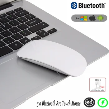 애플용 블루투스 매직 마우스, 충전식 무선 마우스, 아크 터치, 슬림 C 타입, 무음 마우스, 마이크로소프트 노트북 PC, 맥, IOS용