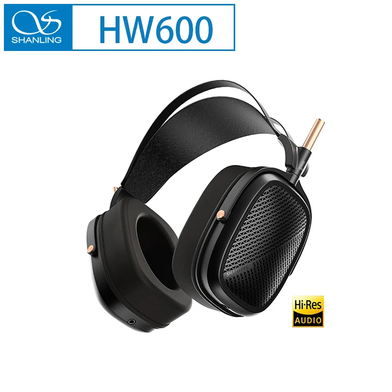 SHANLING HW600 High-End Planar Headphone Full-Size IEM 110*86mm Planar Diaphragm Driver Structure Silver-Plated Aluminium Coil