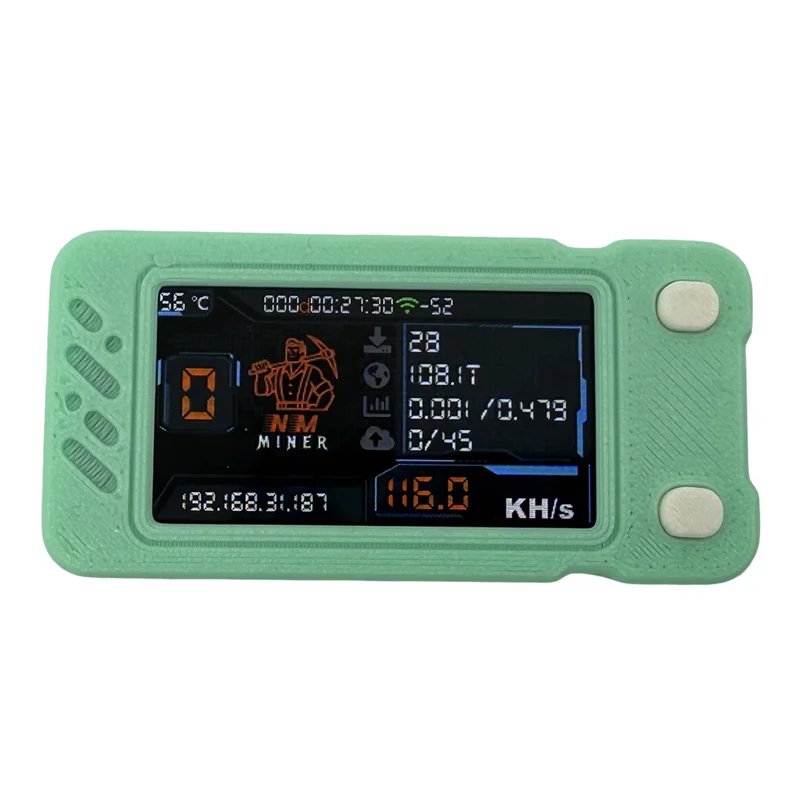 Upgraded Nerdminer 118KH/S BTC Solo Lottery Miner With Color Screen Mini ASIC Miner Bitcoin BTC Miner Nerd Miner-ABIU