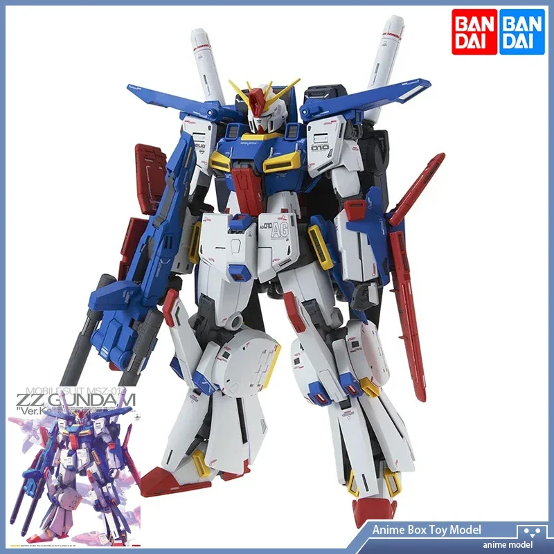 Gundam BANDAI MG 1/100 MSZ-010 Mobile Suit Gundam ZZ Ver.Ka Assembly Model Action Toy Figures Anime Gift