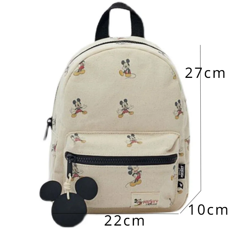 Disney-mochila kawaii de Mickey Mouse para mujer, Mini mochila con estampado de lentejuelas, almacenamiento de viaje, mochilas escolares a la moda