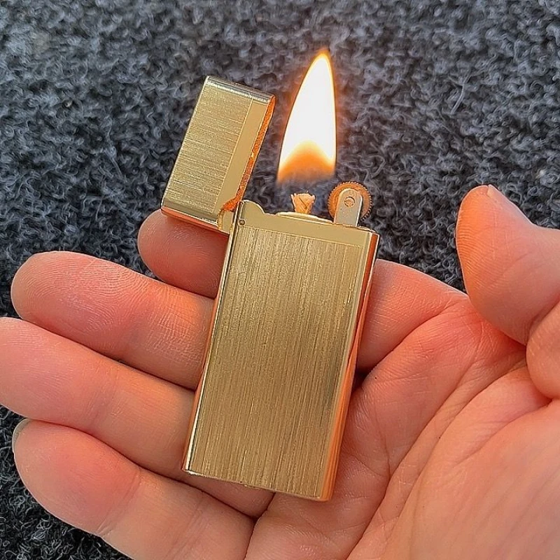 

New ZD602-603 Slim Portable Metal Open Fire Lighter Personalized and Creative Lighter Small Tools and Gifts Wholesale