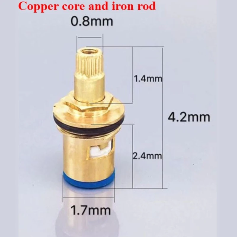 

Universal All Copper Triangle Valve Ceramic Spool Slow Open Hot Cold Faucet Plumbing Accessories