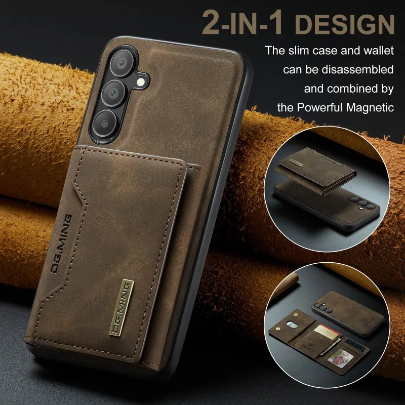 

Magnetic Leather Wallet Case Kickstand with Money Credit Card Holder Magnet Cover for Samsung S24 S23 S22 S21 S20 Flod 3 4 5 6