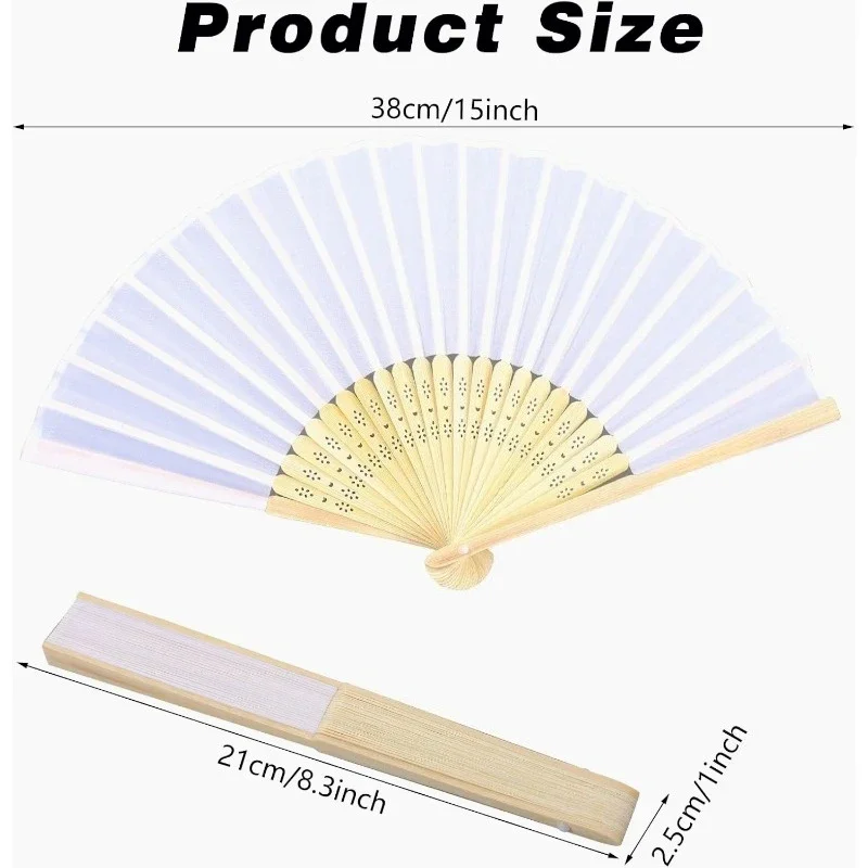 Z30/80 Pcs Personalized Wedding Handmade Silk Fan Wedding and Party Gift Custom Gifts With Organza Bag Mariage Abanicos Para Bod