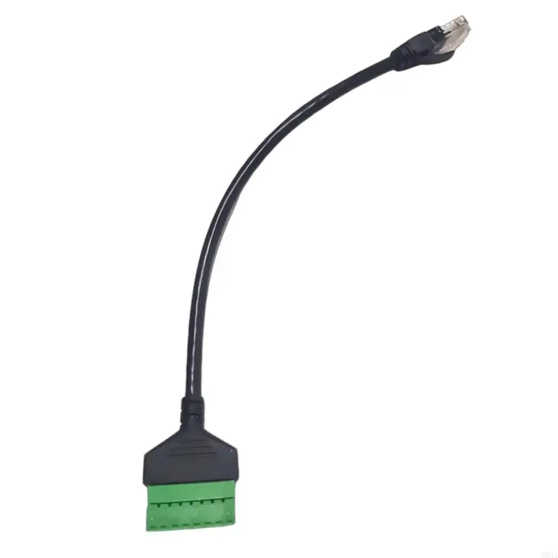 Q84A Сетевой удлинительное кабель с RJ45 -мужчинами и женскими разъемами и 8PIN терминалами для стабильных подключений