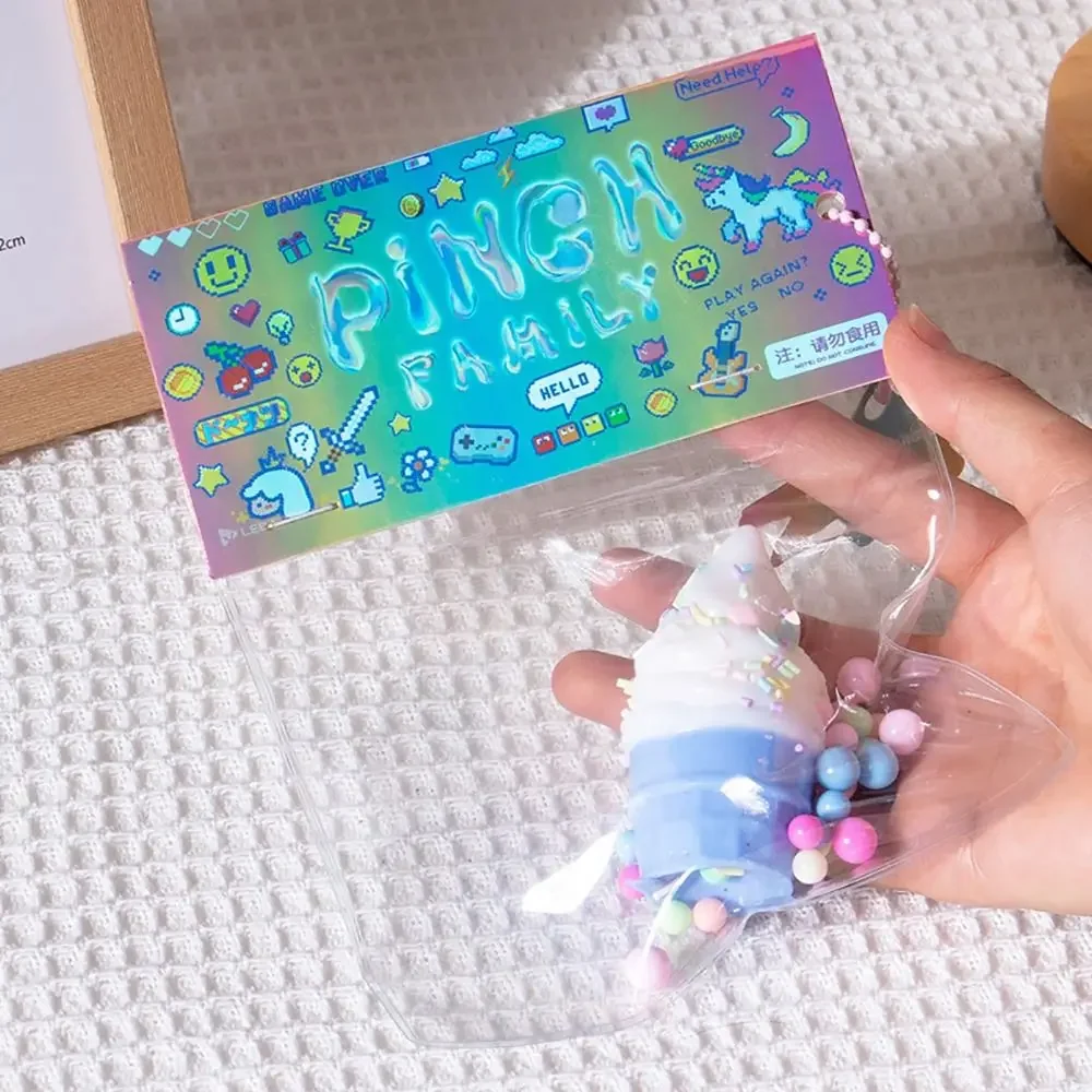 

1 шт., рельефная расслабляющая бутылка для мороженого, молока, игрушки, сжимаемая игрушка, мягкая имитация еды, игрушка Abreact Sticky