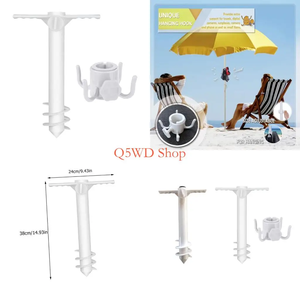 

Спиральные анкеры песка Q5WD для установки ветрозащитного пляжного зонтика легкой на открытом воздухе