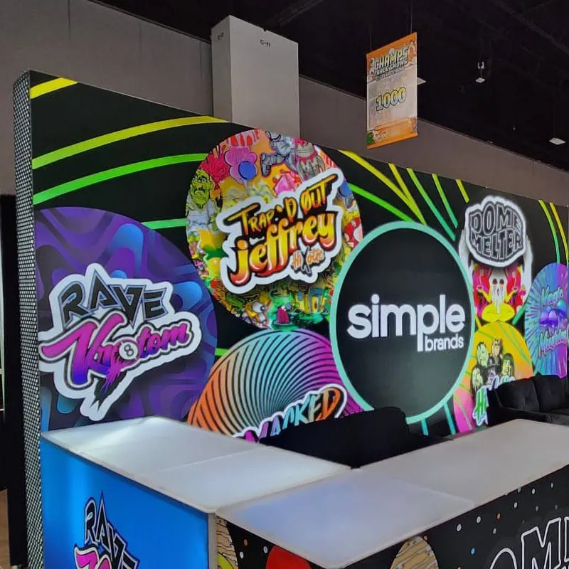 Tradeshow Booth Display Aluminium Backlit Modular Exhibition Booth Design Expo Display