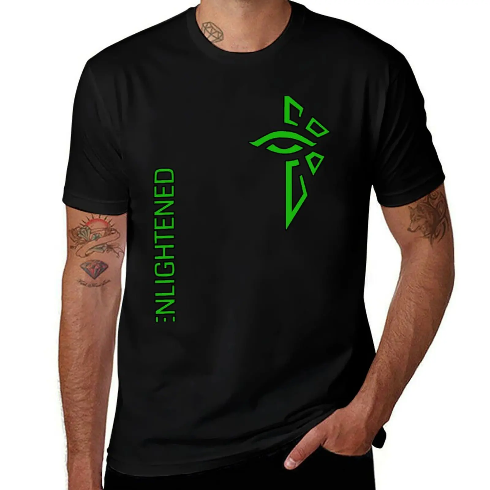 

text with luxury t t shirt T-Shirt shirts t Ingress graphic Enlightened - mens shirt alt essential man