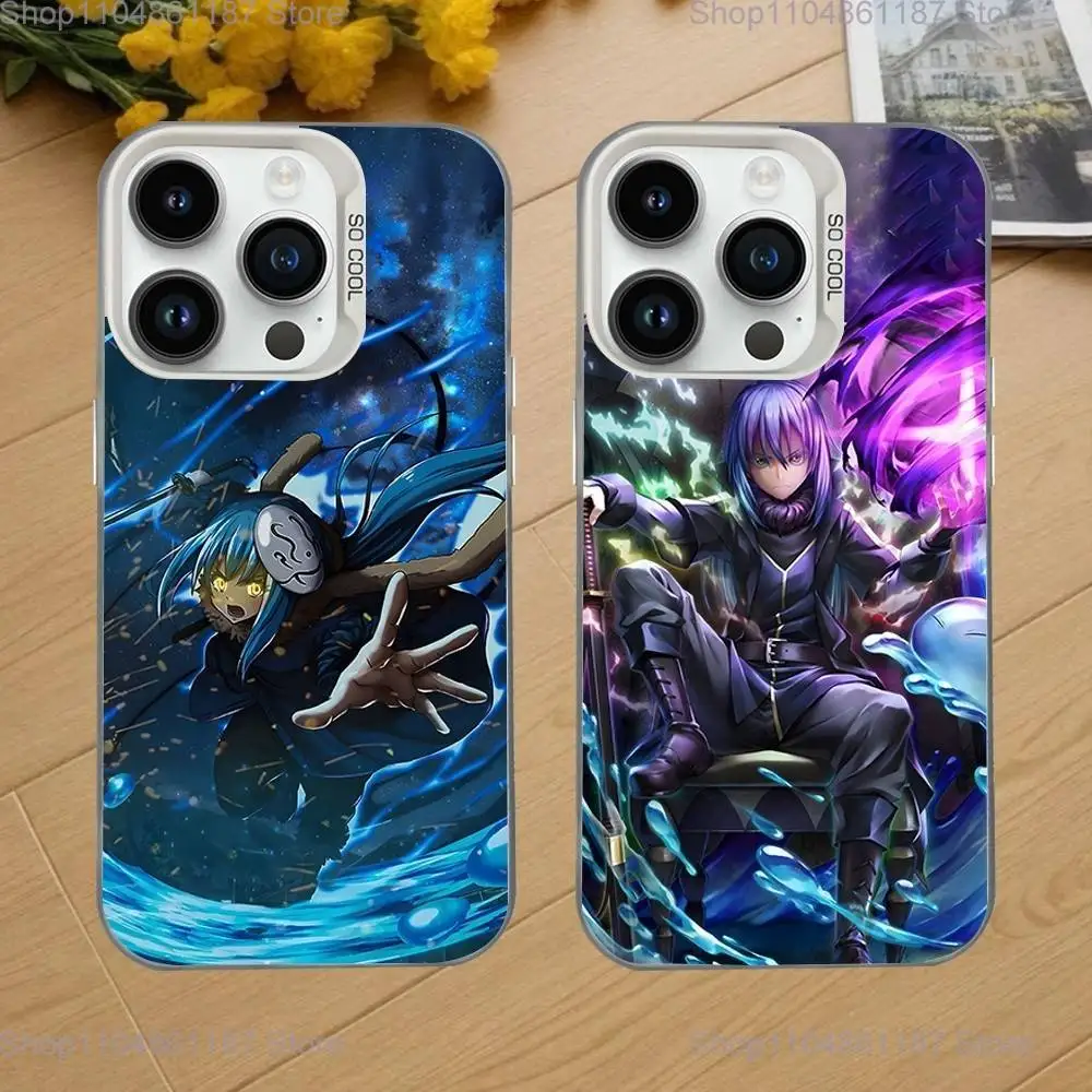 

T-Tensei Slime R-Rimuru Anime Phone Case For iPhone 16,15,14,13,12,11,Mini,Pro,SE,MAX White Matte Shockproof Cover