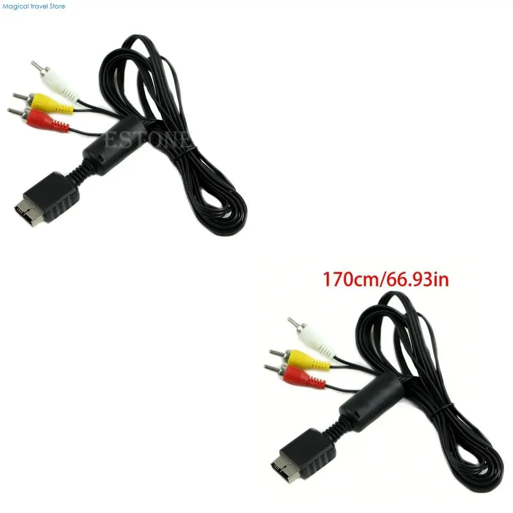 N2UB Video AV Cable Cord Wire to 3 RCA