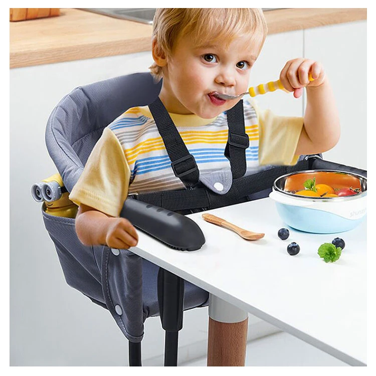 Gancho de viaje portátil para niños, silla colgante plegable de seguridad, mesa alta, alimentación de bebé lateral para comer y comer