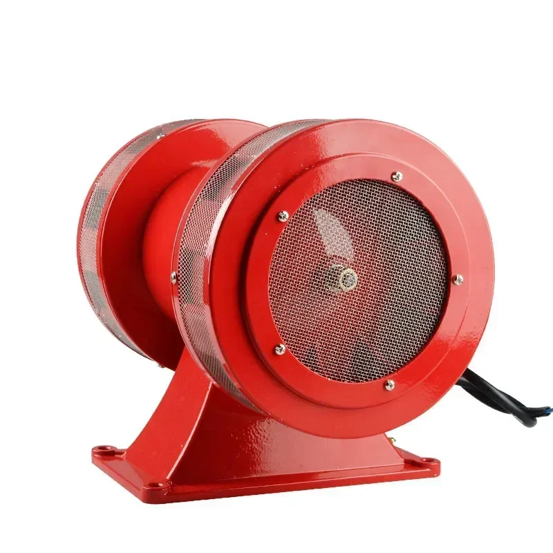 Motor Siren High Decibel 130dB Red Aluminum AC220V AC110V Electric Alarm Siren