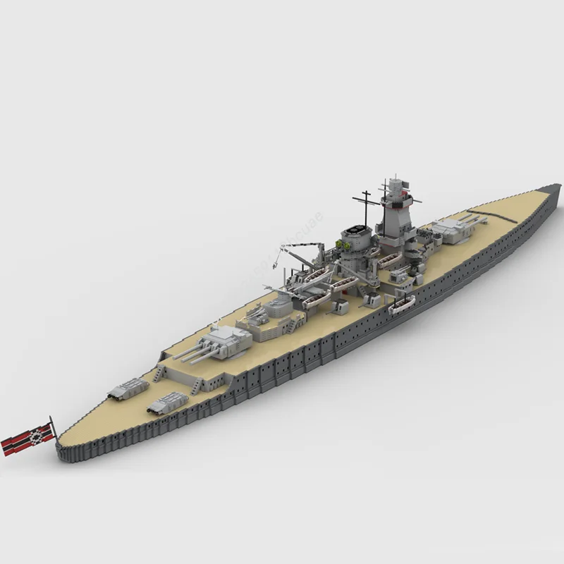 16556 قطعة MOC الأدميرال غراف Spee Boated نموذج اللبنات العمارة لتقوم بها بنفسك فكرة إبداعية هدايا عيد الميلاد ألعاب مكعبات عيد الميلاد #4