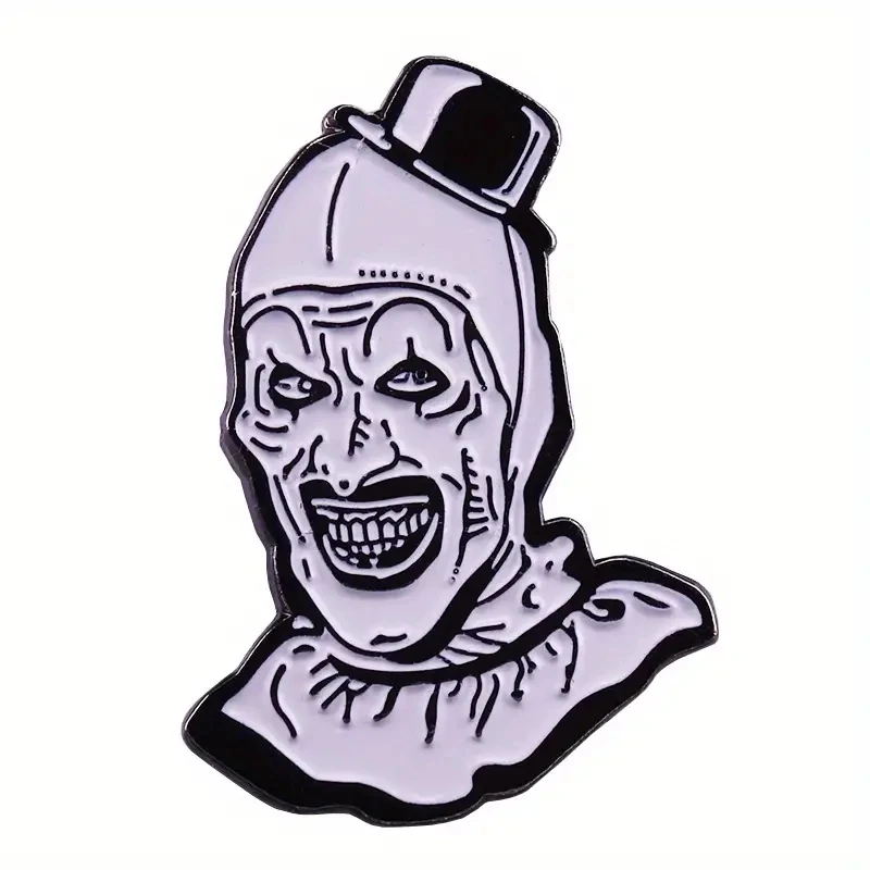 Halloween Terrifier Horror Movie Brooch Pins Enamel Badges Lapel Pin Brooches Jackets Denim Jacket Fashion Jewelry Accessories