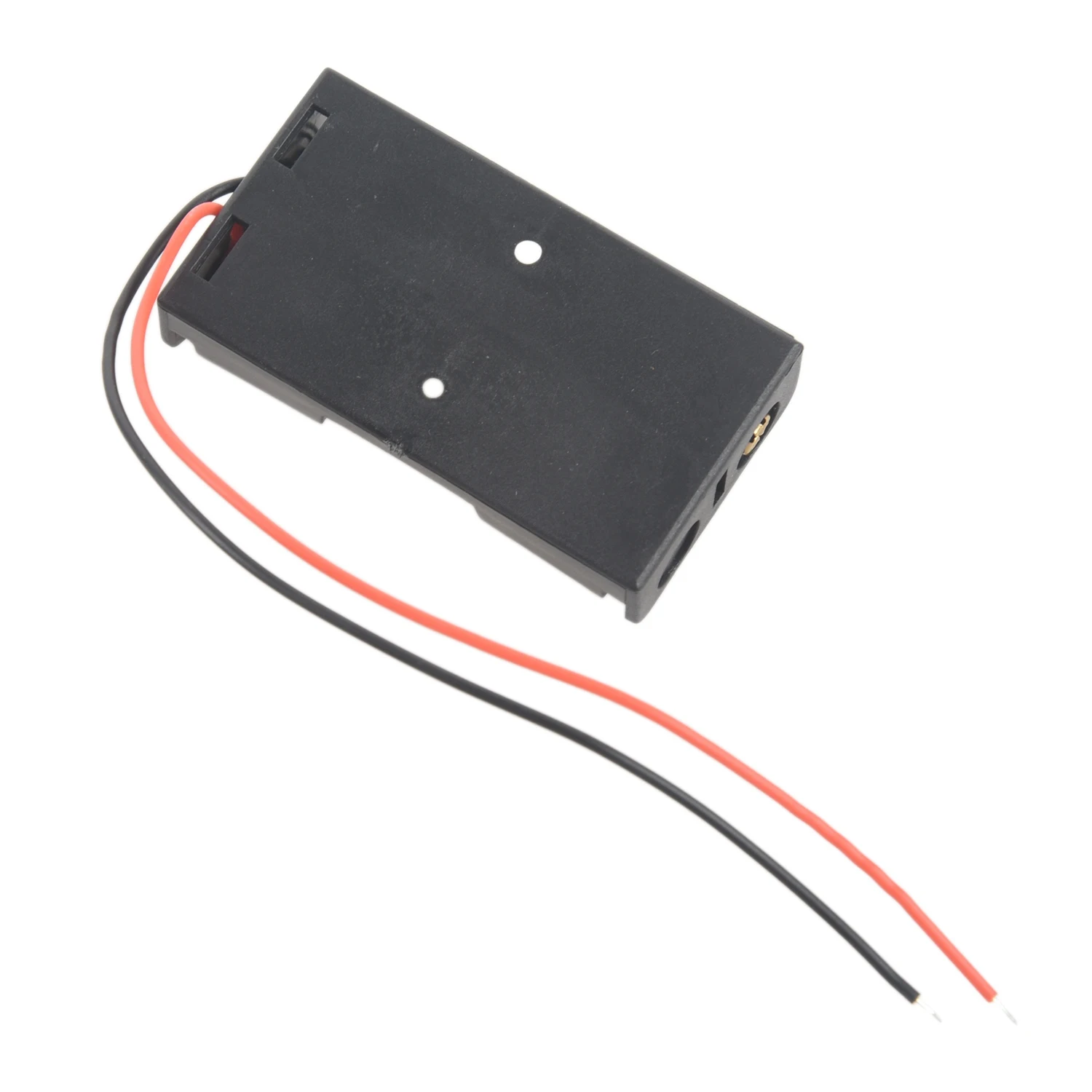 5 Pcs 2 x 1.5V AA Battery Holder Case Box Black w Wire Leads image 5
