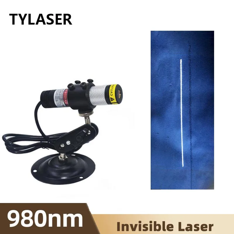 

20X90 мм фокусируемый водонепроницаемый 980 нм прямой ИК-линейный лазерный стеклянный лен 50 МВт лазерный модуль для деревообрабатывающего станка для резки камня