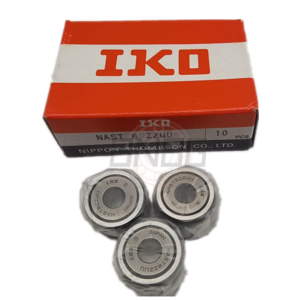 IKO Original NAST8ZZ Cam Follower Needle Roller Bearing NAST6ZZ NAST10ZZ NAST12ZZ NAST15ZZ NAST17ZZ  NAST20ZZ NAST25ZZ NAST30ZZ