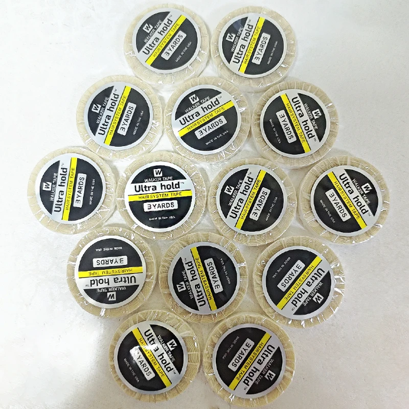 

3Yards 1.0cm White Ultra Hold Hair Double Sided Adhesives Tape1/3/5/10PCS For Hair Extension/Toupee/ Lace Wigs Adhesive Wig Tape