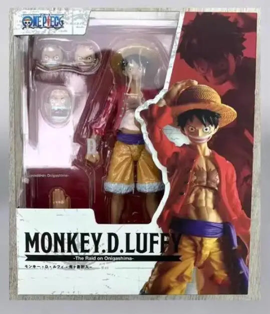 Anime One Piece 18cm BJD Joints Moveable Luffy Articulated PVC Action Figure Collection Model Toys