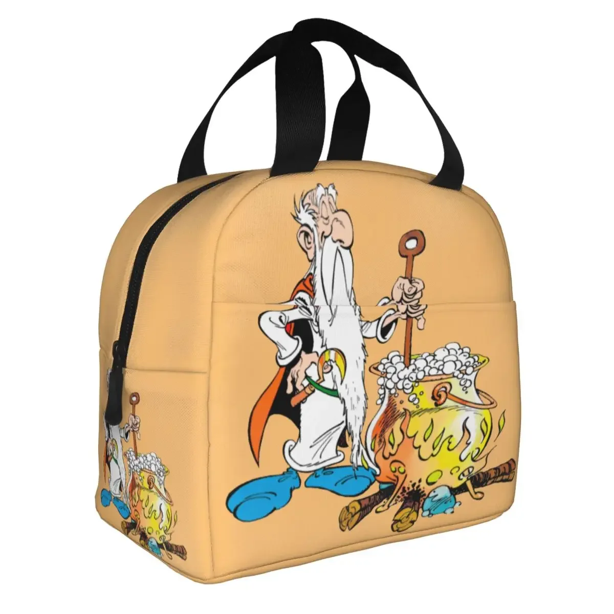 Asterix And Obelix Anime Insulated Lunch Bag Thermal Bag Meal Container Cartoon High Capacity Tote Lunch Box Food Bag Picnic