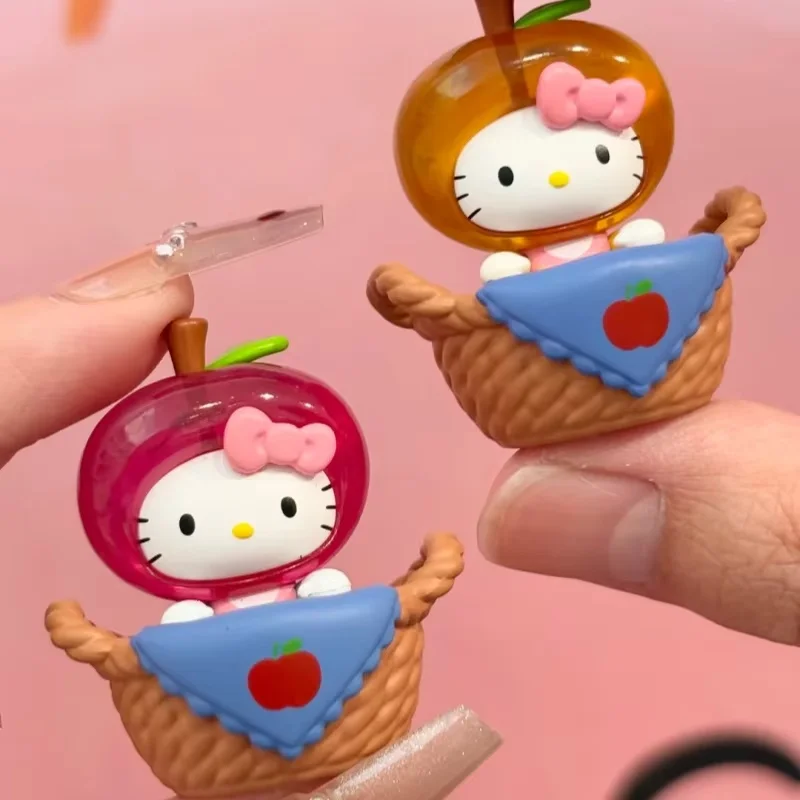 

Оригинальная серия Hello Kitty Fruit Basket Sweetheart: коллекционные фигурки-сюрпризы, милые игрушки, изысканные и интересные игрушки, модные фигурки
