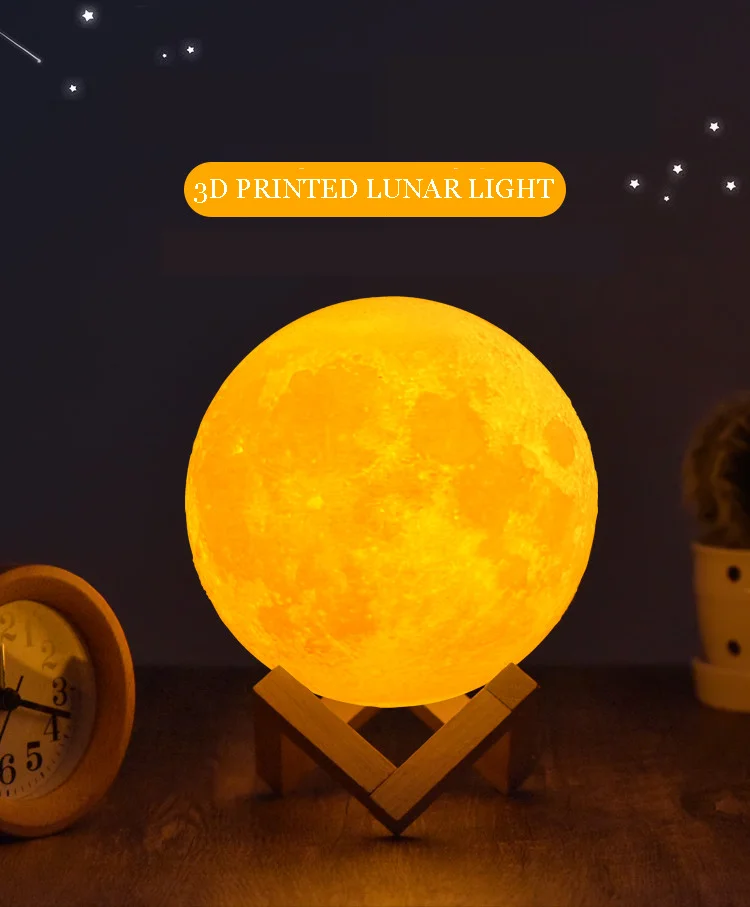 Moon Night Light Cartoon Children\'s Day Bedroom Cute Night Light Room Bedlight Decoration New Creative Cute Tabletop Decoration