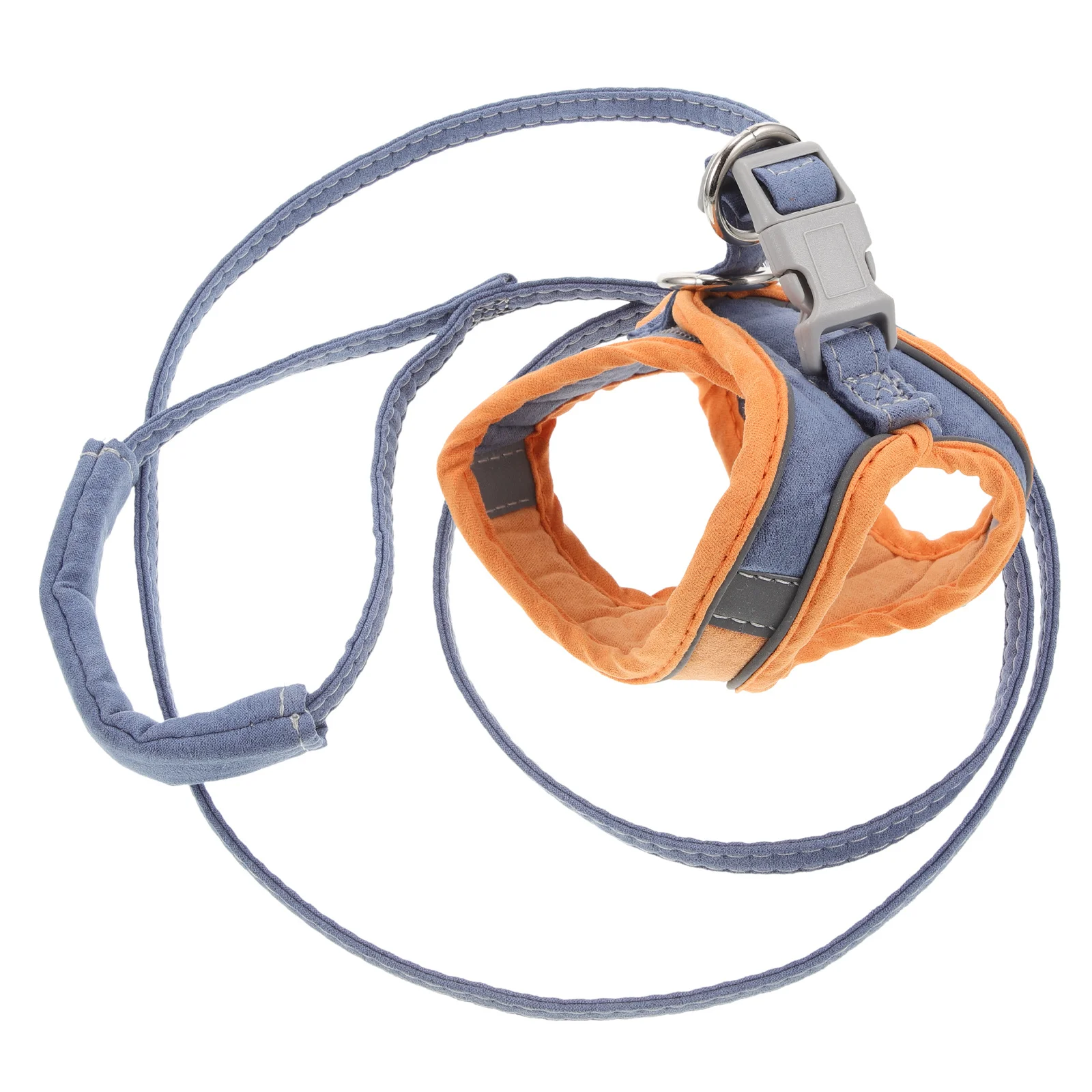 

1Set Cat Harness Light Brown Reflective Breathable Puppy Dog Harness Vest Walking Leash Outdoor Leash