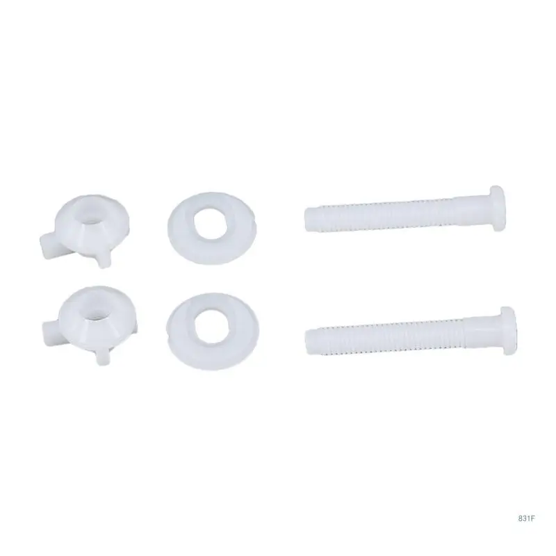 2 Pack Reliable Toilet Hinge Screws Essential Toilet Hardware Kits Toilet Seat Screws Simple & Effective Installation