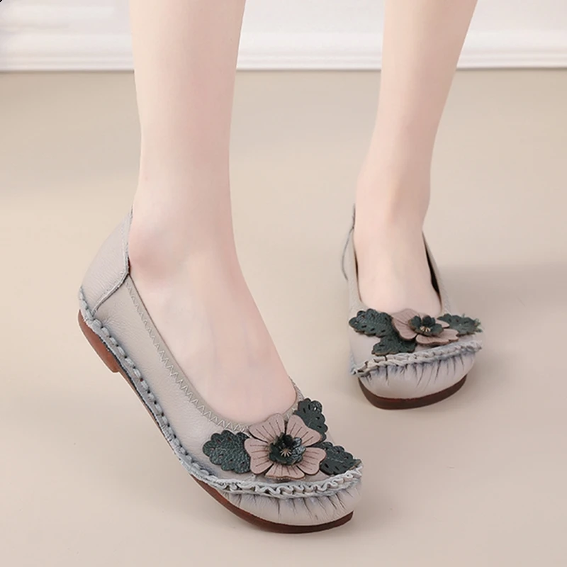 

AIYUQI 2026 New Women's Flat Shoes Genuine Leather Non-Slip Mary Jane Shoes Women Spring and Autumn Woven Ballet femaleShoes