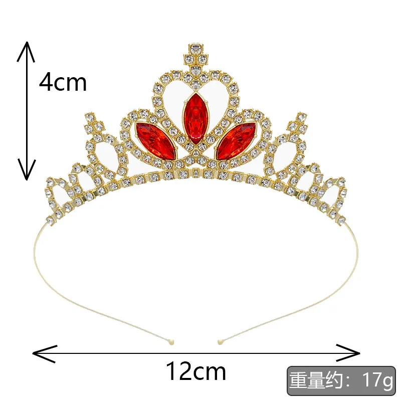 Zanlloy Kids Rhinestone Tiara Princess Headband for Girls Birthday Accessories Bridal Crystal Crown Tiara Wedding Hair Jewelry