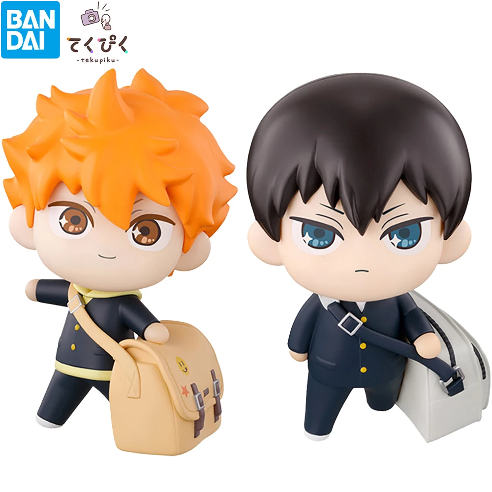 

BANDAI tekupikuHaikyu!! Hinata Shoyo Kageyama Tobio 10cm Kawaii Collectible Doll Anime Figure Model Toy Gift