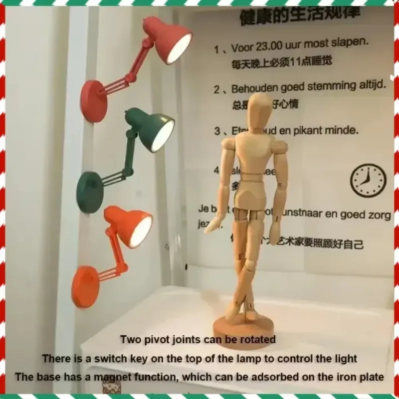 

USB Powered LED Mini Desk Lamp with Clip - Portable Creative Reading Night Light for Student Dormitory Bed Table Bedroom