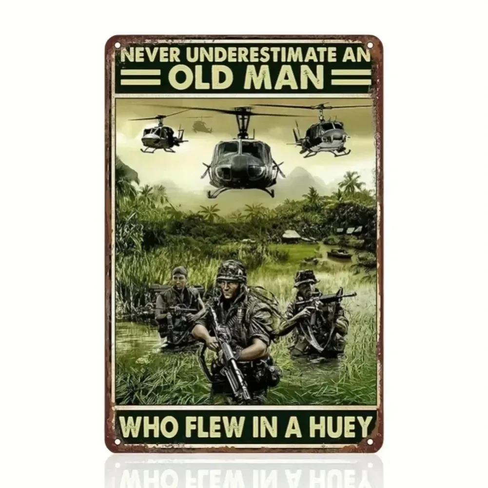 علامة Cyber-Huey المعدنية المصنوعة من الكروم النيون - الدوارات الثلاثية الأبعاد فن الطيران الحديث، ريترو فلايت فيبي، هدية مثالية