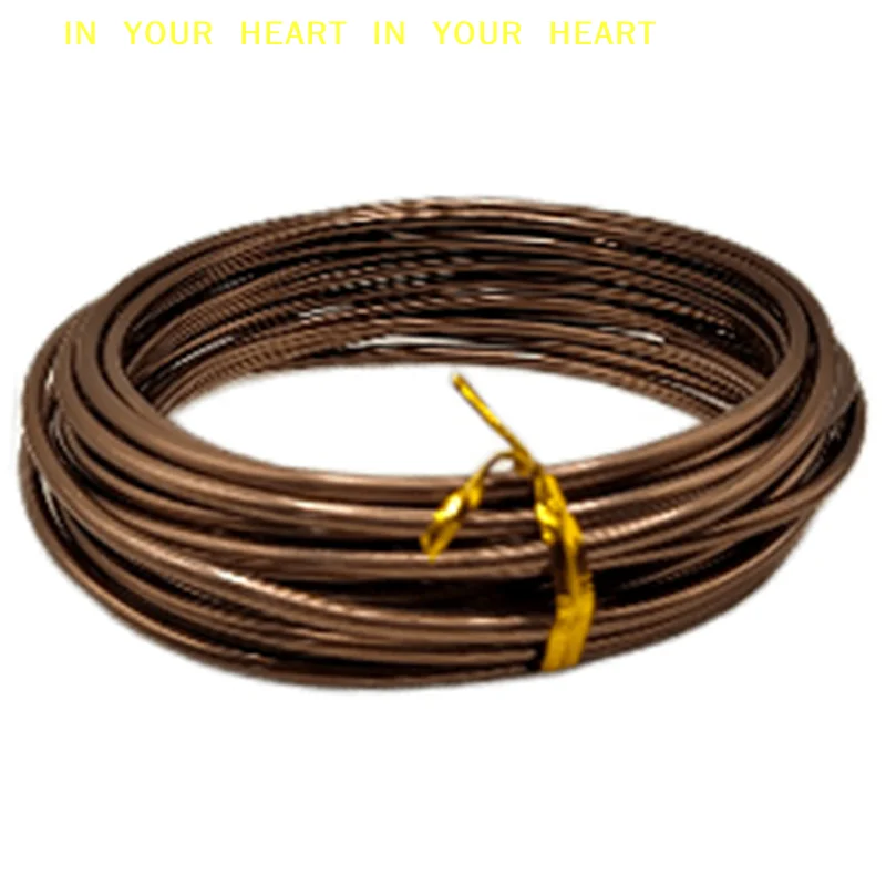 【X】Bonsai Wires Anodized Aluminum Bonsai Training Wire Total 16.5 Feet (Brown)